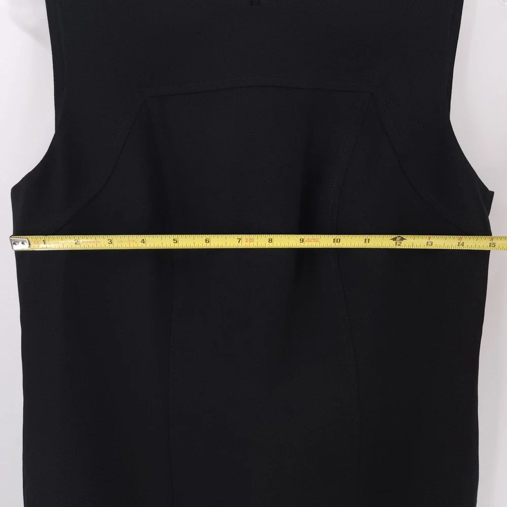 Anne Klein Executive Collection Sleeveless Sheath Dress Black Womens‎ Petite 6P